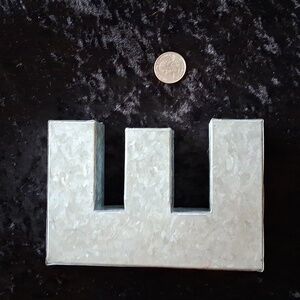 AreMinds Galvanized Metal Letter 'E' Wall Decor